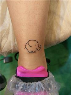 Minimal Fil Dvmesi / Minimal Elephant Tattoo