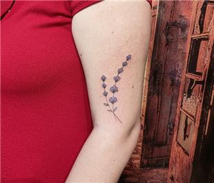 Lavanta iek Dvmesi / Lavender Flower Tattoo