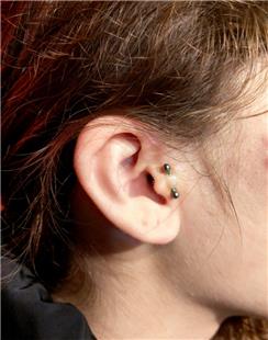 Surface Tragus Piercing / Tragus Yan Yzey Piercing