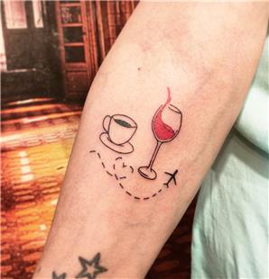 Kahve ve arap Dvmesi / Coffee and Wine Tattoo