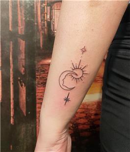 Atatrk Ay Yldz Gne Dvmesi / Moon Star Sun Tattoo